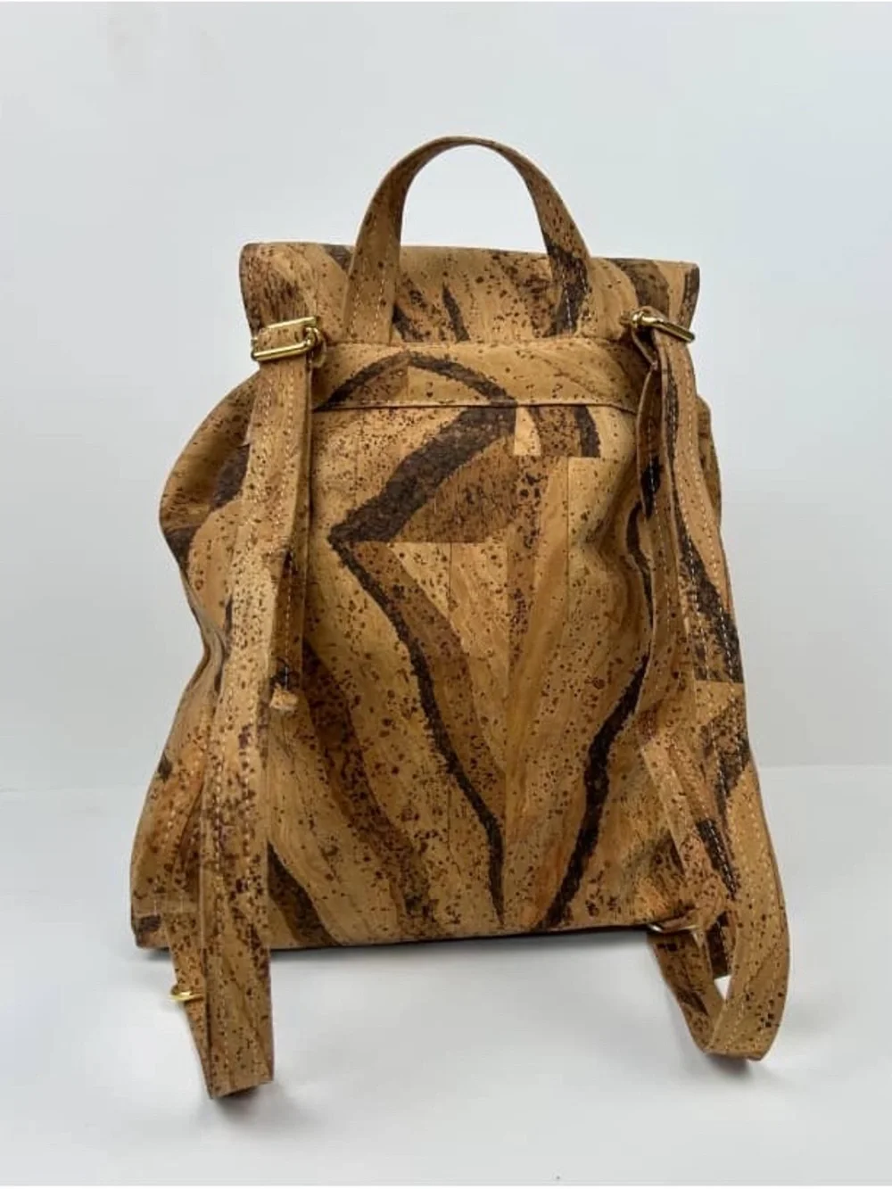 Artelusa Portuguese Cork Backpack | Vegan Cork Leather Drawstring Travel Bag